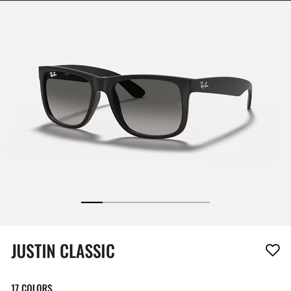 JUSTIN CLASSIC  RAY BAN RB4165 601/8G 54-16 black pair